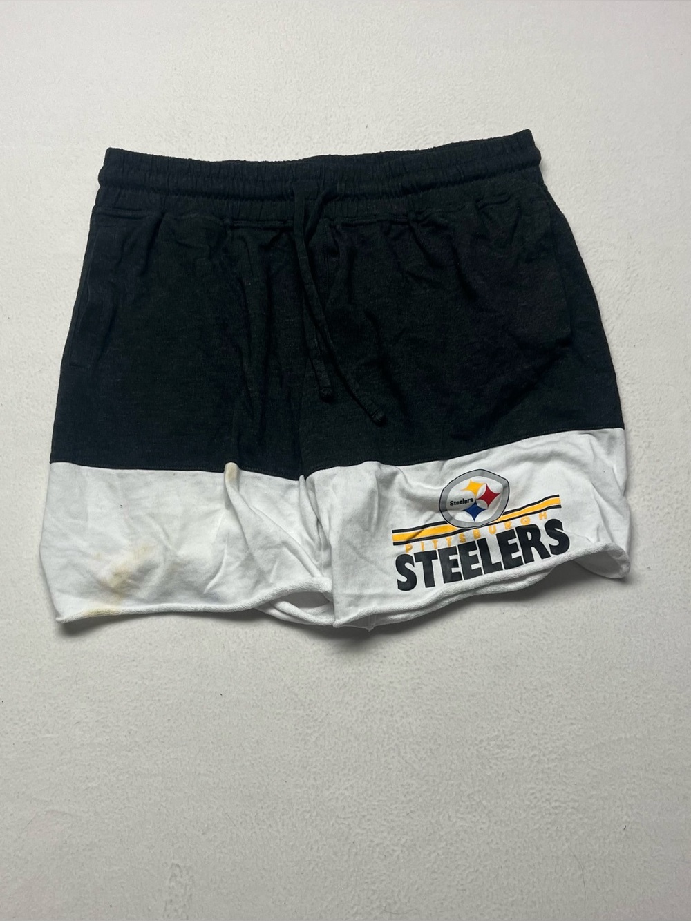 Pittsburgh Steelers Shorts Mens Med Black Nike NFL